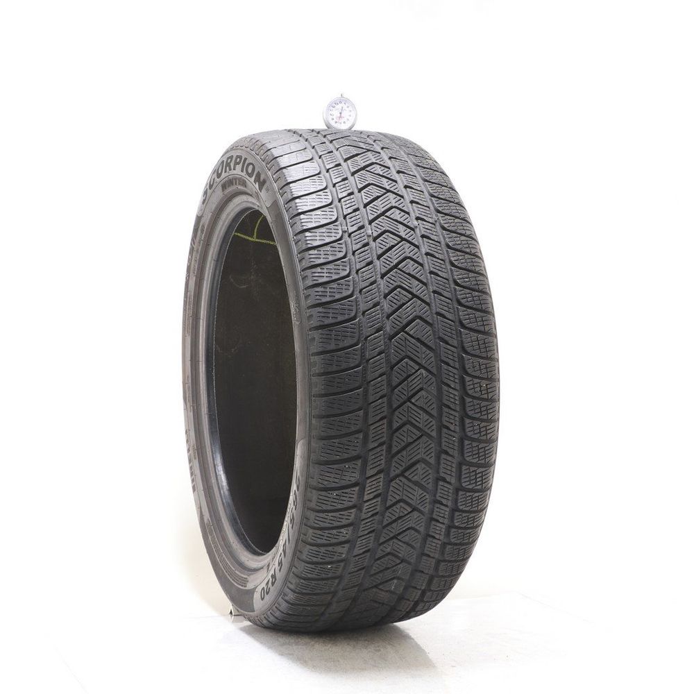 Set of (2) Used 265/45R20 Pirelli Scorpion Winter MO 108V - 7.5-8/32 - Image 1