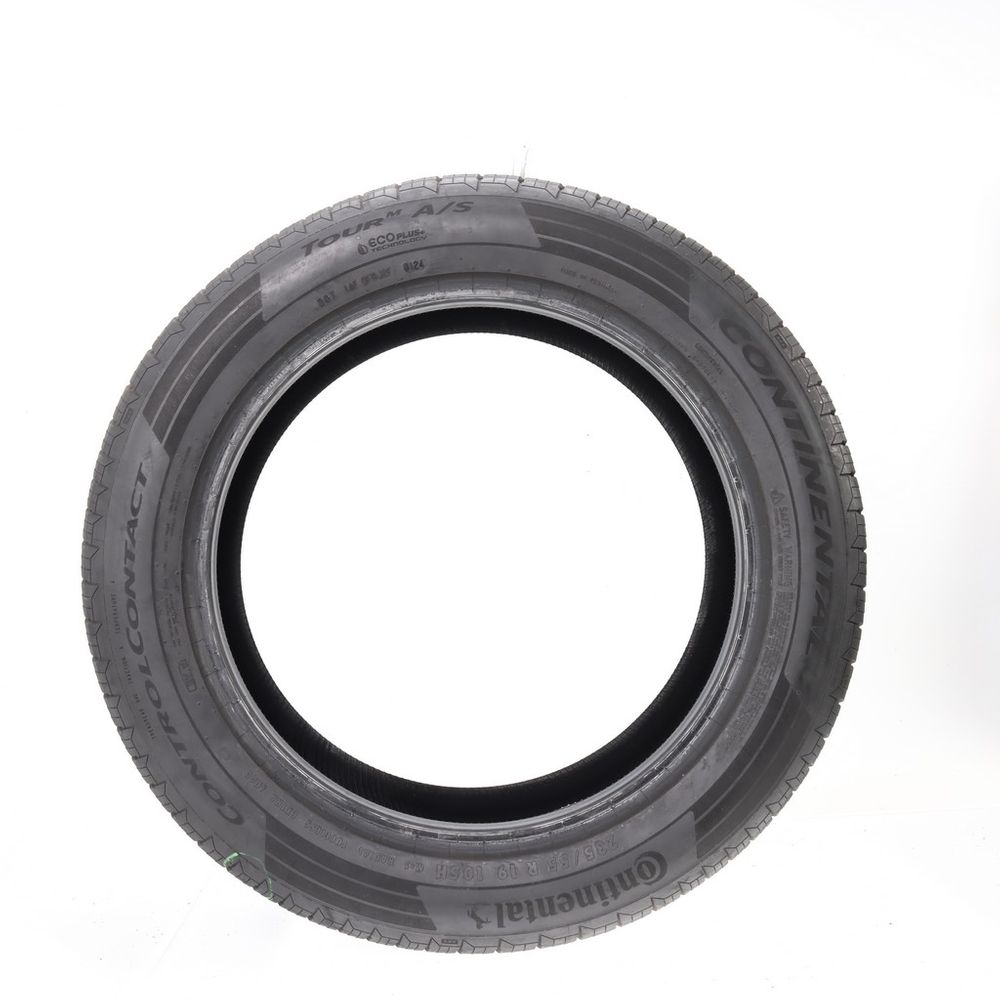 Set of (2) Used 235/55R19 Continental ControlContact Tour M A/S EV 105H - 9/32 - Image 3