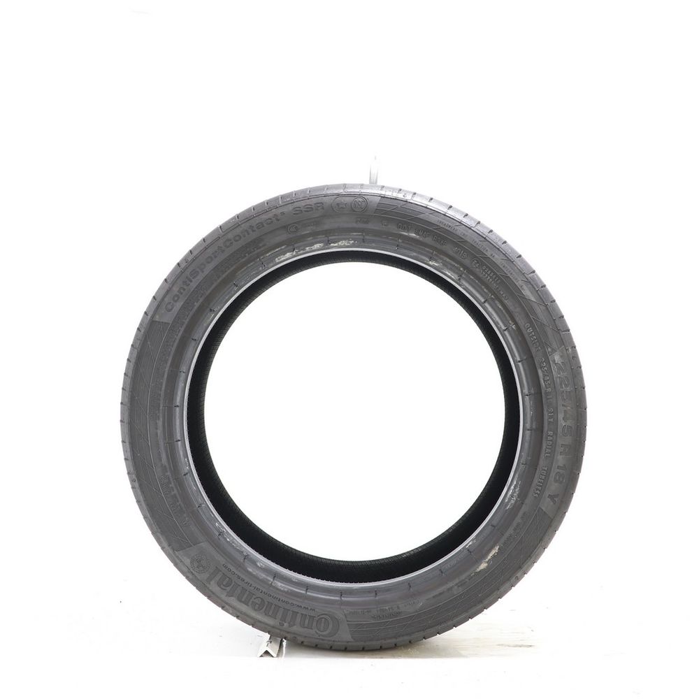 Set of (2) Used 225/45R18 Continental ContiSportContact 5 SSR 91Y - 5.5-7/32 - Image 3