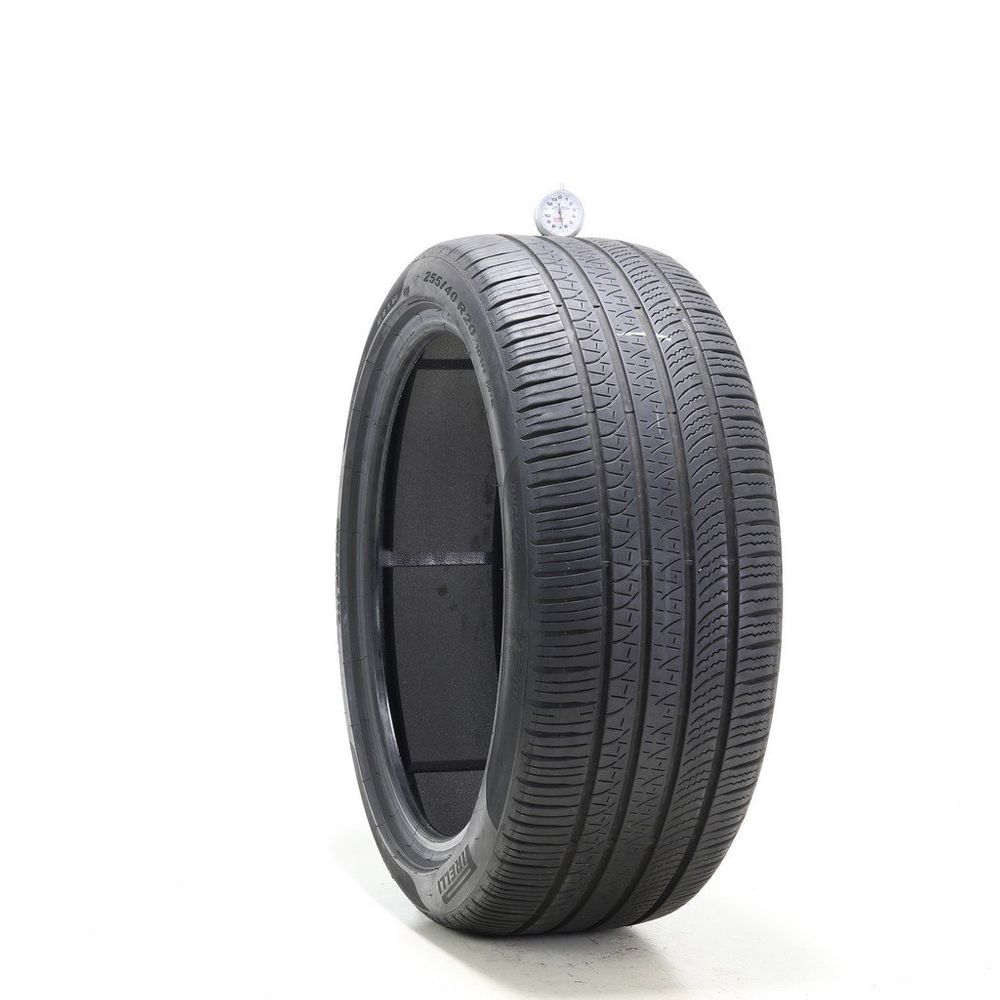 Set of (2) Used 255/40R20 Pirelli P Zero AO 101H - 6.5-8/32 - Image 1