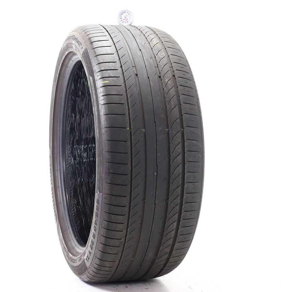 Set of (2) Used 285/40R22 Continental ContiSportContact 5 ContiSeal 110Y - 5-5.5/32 - Image 1
