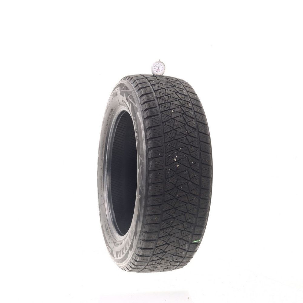 Set of (2) Used 225/60R17 Bridgestone Blizzak DM-V2 99S - 7.5-8.5/32 - Image 1