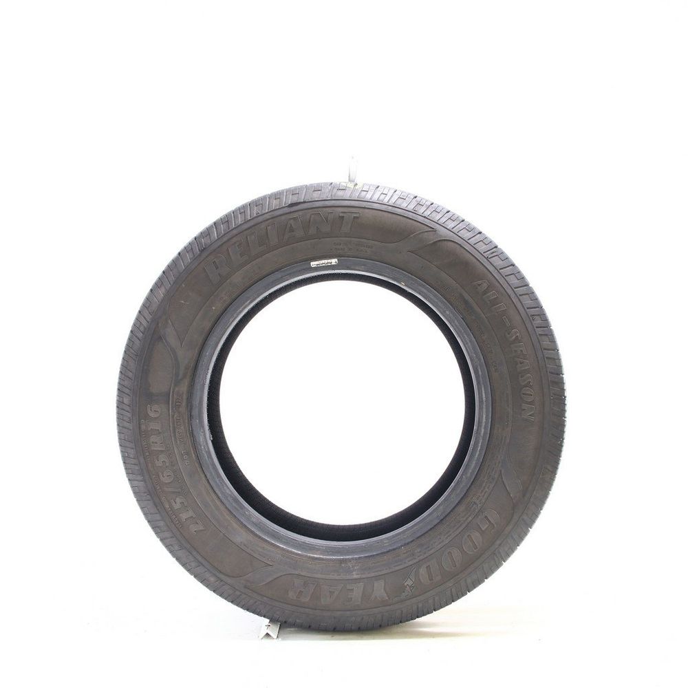 Set of (2) Used 215/65R16 Goodyear Reliant All-season 98V - 6-7/32 - Image 6