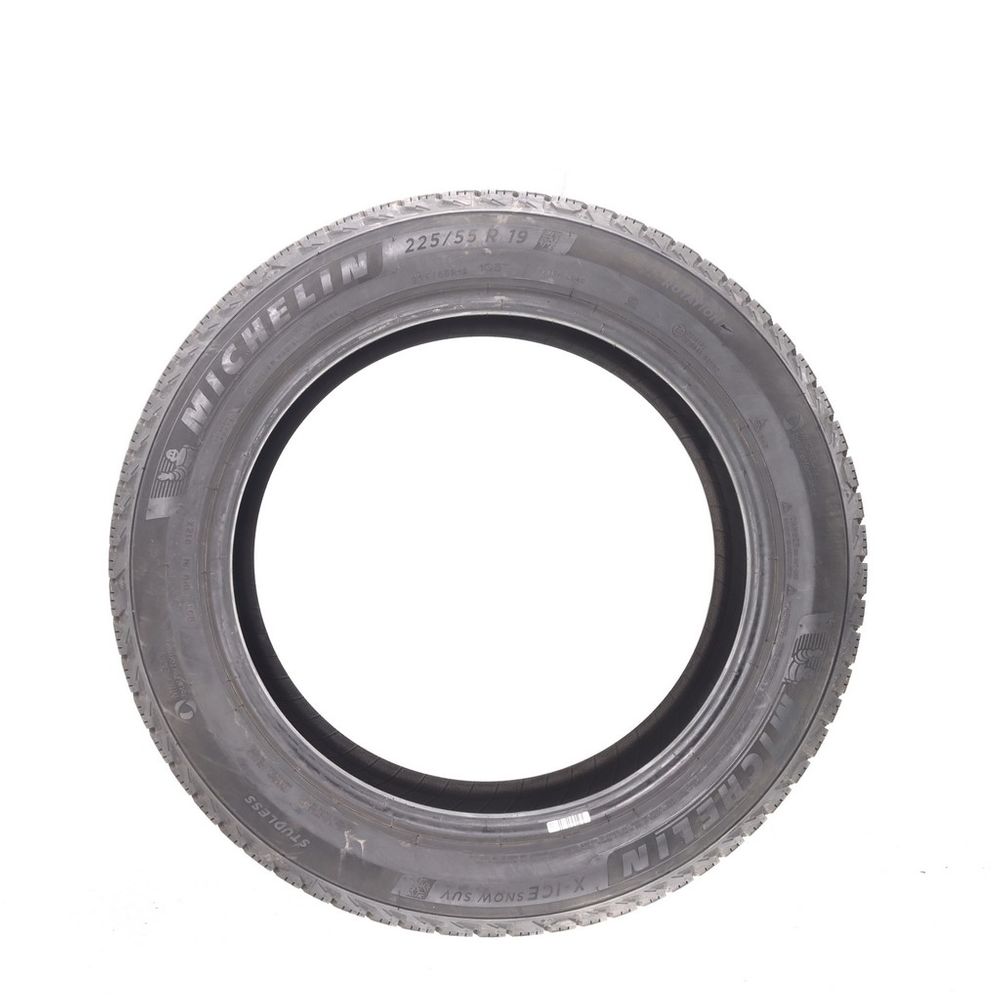 Set of (2) Used 225/55R19 Michelin X-Ice Snow SUV 103T - 10/32 - Image 3