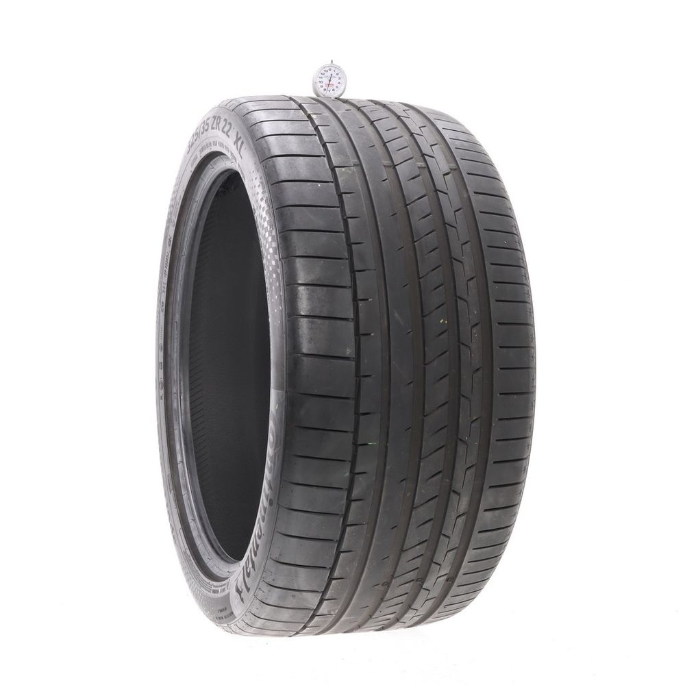 Set of (2) Used 325/35ZR22 Continental SportContact 6 MO1 114Y - 6.5-7.5/32 - Image 4