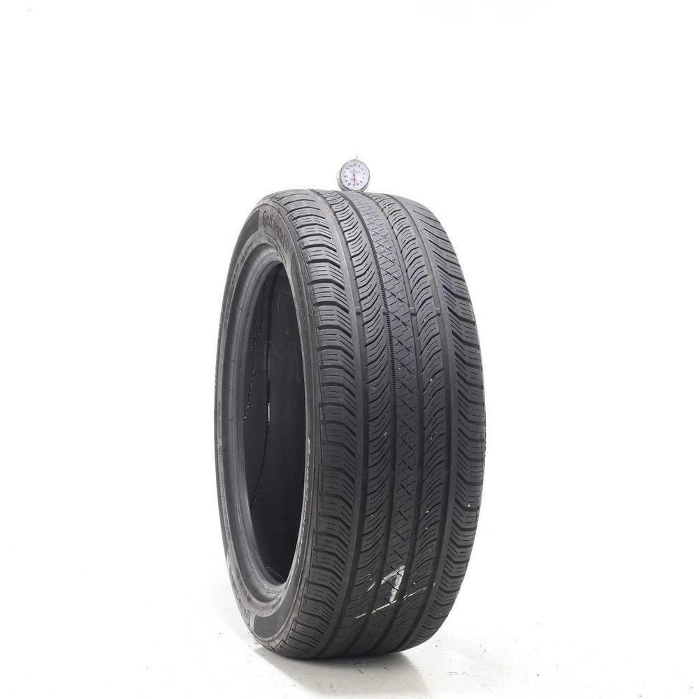 Set of (2) Used 245/45R19 Continental ProContact TX AO 102H - 6.5-7/32 - Image 1
