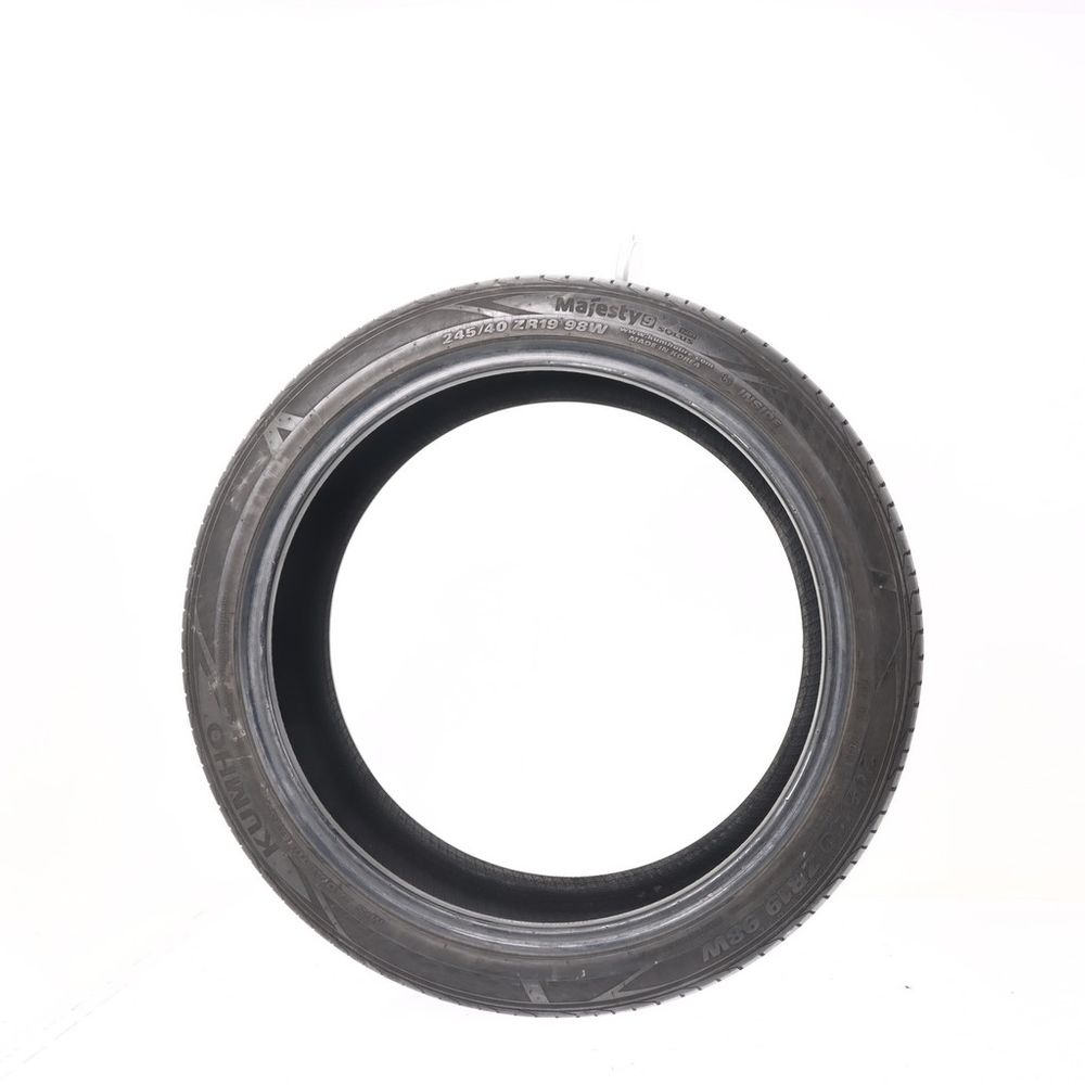 Set of (2) Used 245/40ZR19 Kumho Majesty 9 Solus TA91 98W - 6.5/32 - Image 3