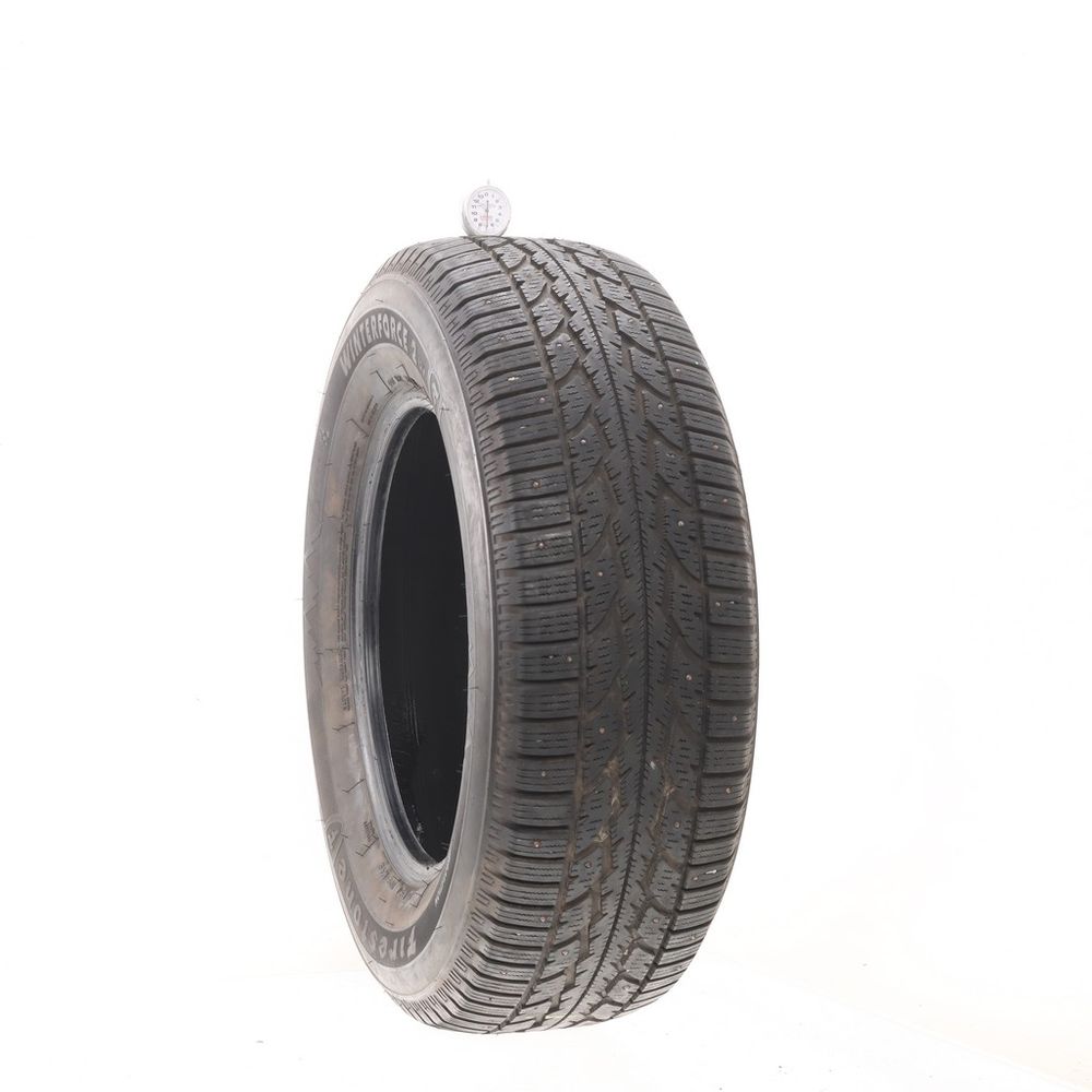 Set of (2) Used 255/65R17 Firestone Winterforce 2 UV Studded 110S - 7-7.5/32 - Image 1