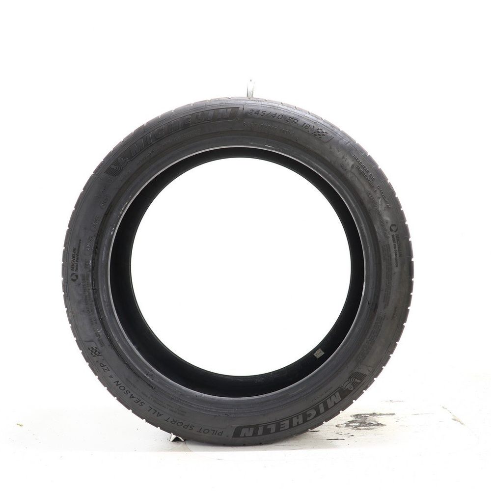 Set of (2) Used 245/40ZR18 Michelin Pilot Sport All Season 4 ZP 93Y - 7.5-8/32 - Image 3