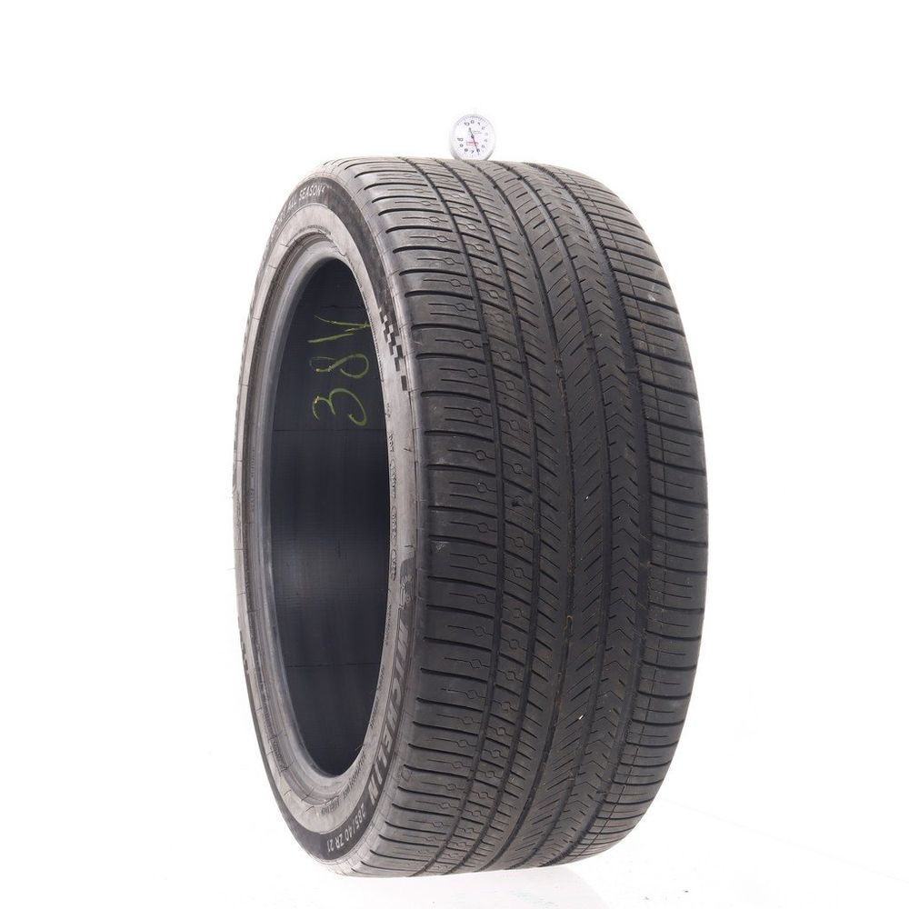 Set of (4) Used 285/40ZR21 Michelin Pilot Sport All Season 4 109Y - 6-7.5/32 - Image 1