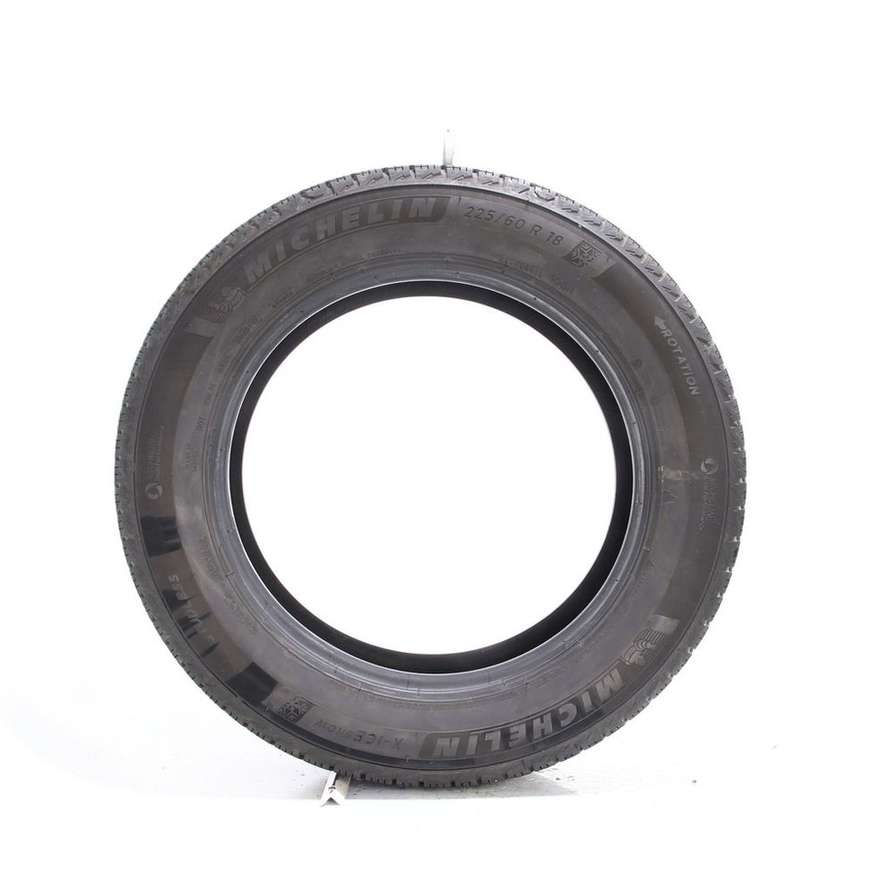 Set of (2) Used 225/60R18 Michelin X-Ice Snow 100H - 7.5-9/32 - Image 3