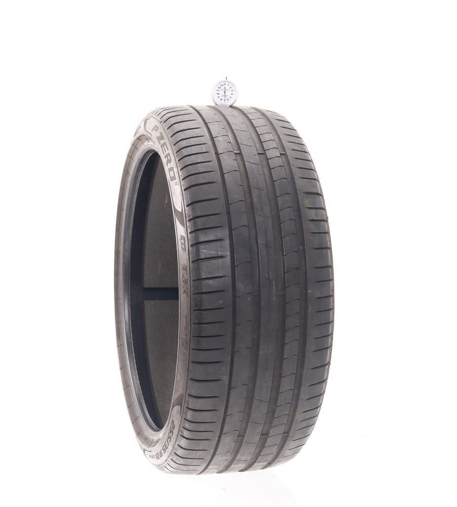 Set of (4) Used 255/35R21 Pirelli P Zero PZ4 T1 Elect PNCS 98W - 7/32 - Image 1