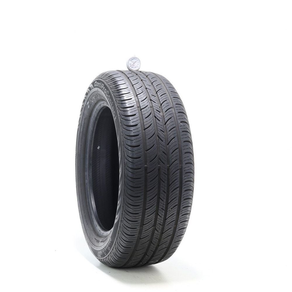 Set of (2) Used 235/55R17 Continental ContiProContact 99H - 8.5-9/32 - Image 1
