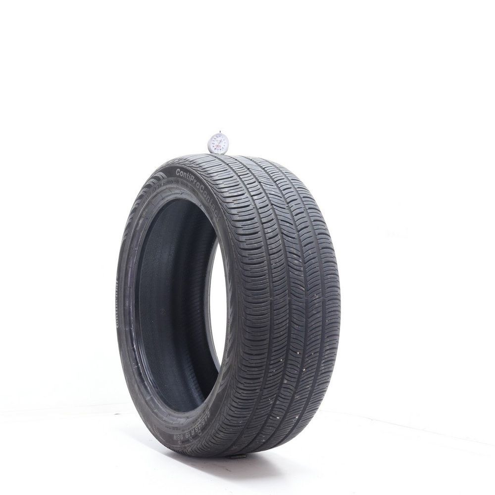 Set of (2) Used 245/45R19 Continental ContiProContact 98W - 8/32 - Image 1
