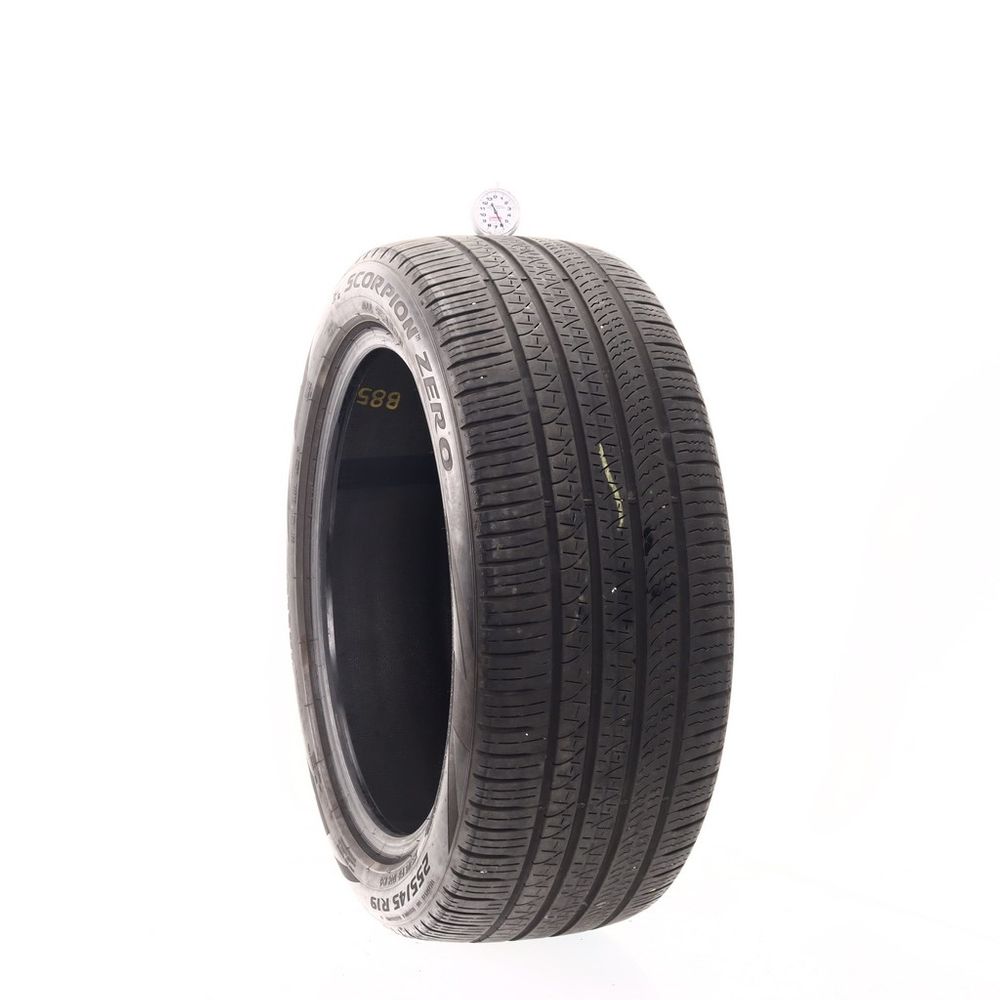 Set of (2) Used 255/45R19 Pirelli Scorpion Zero 100H - 6/32 - Image 1