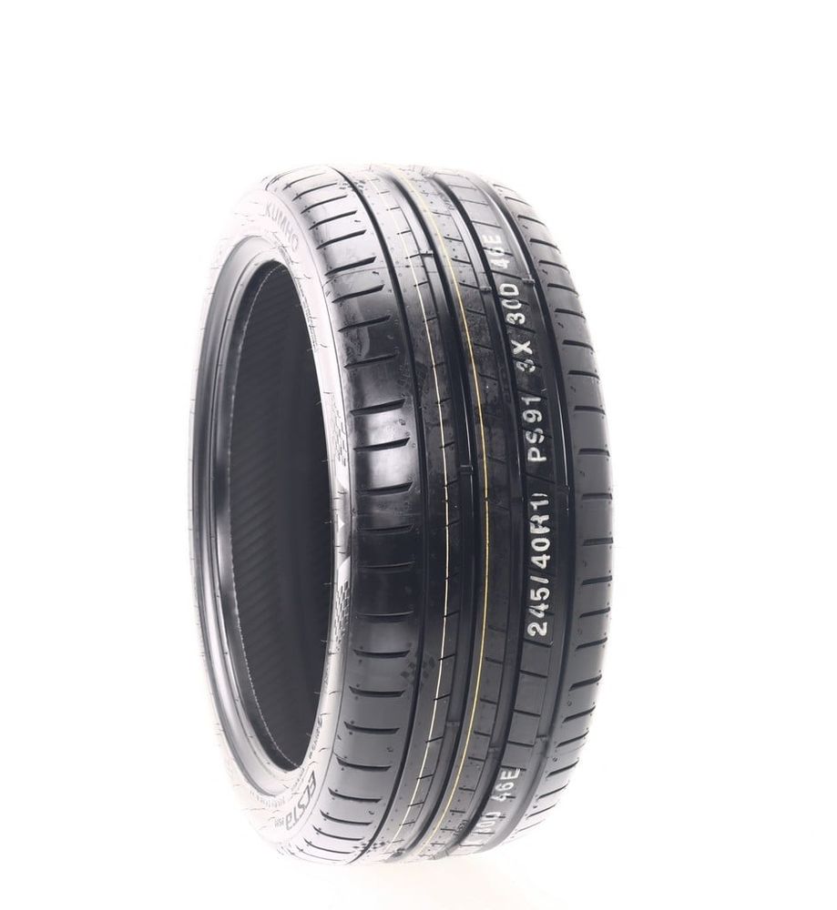Set of (4) New 245/40ZR19 Kumho Ecsta PS91 98Y - Image 1