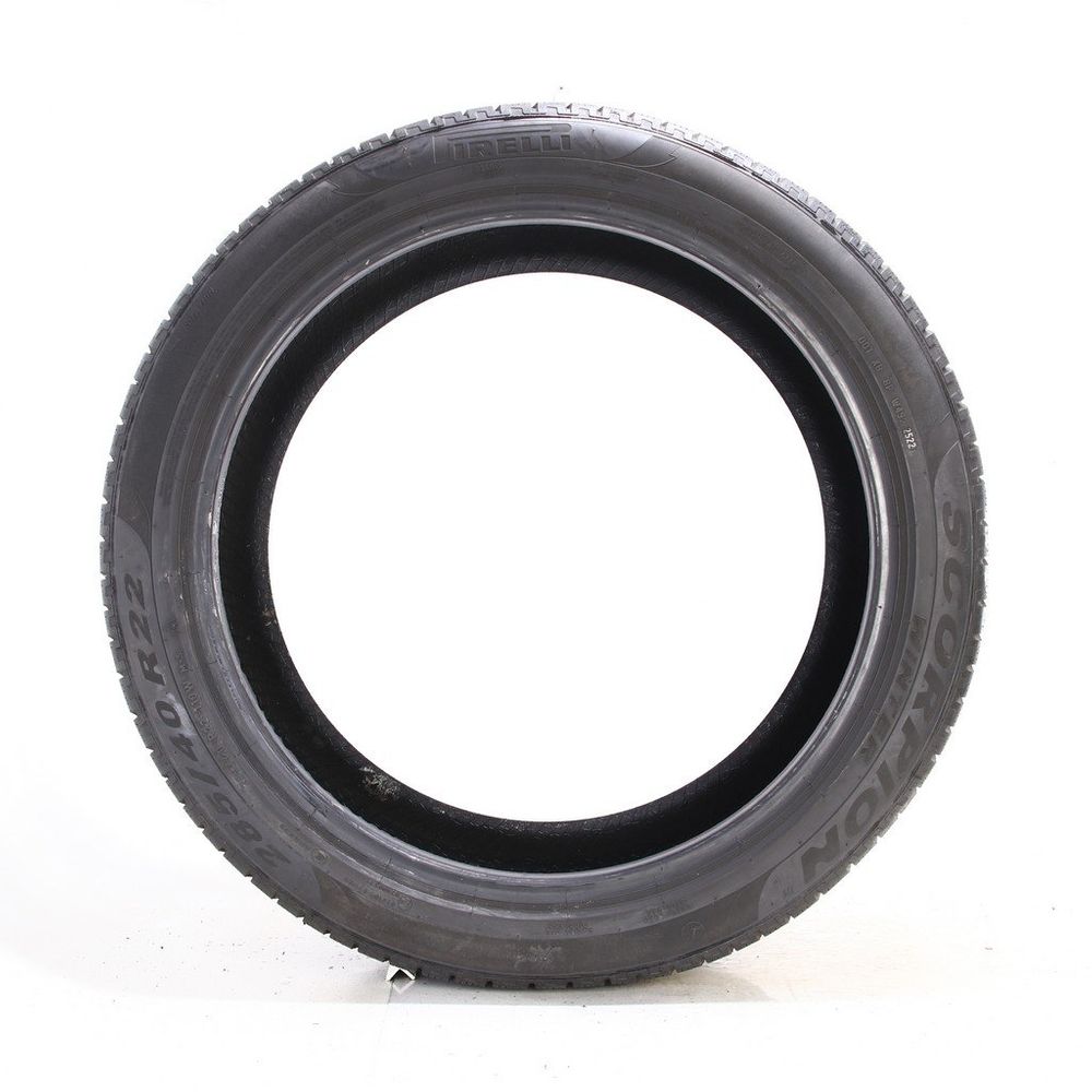 Set of (2) Used 285/40R22 Pirelli Scorpion Winter L 110W - 7.5/32 - Image 3