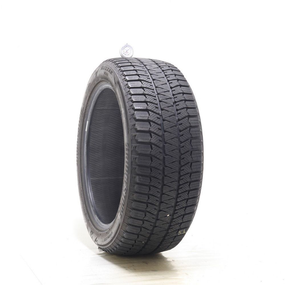 Set of (2) Used 235/50R19 Bridgestone Blizzak WS90 Studless 99H - 9/32 - Image 1