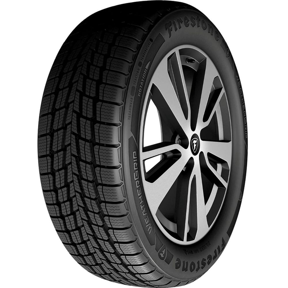 Set of (2) New 195/65R15 Firestone WeatherGrip 91H - Image 1