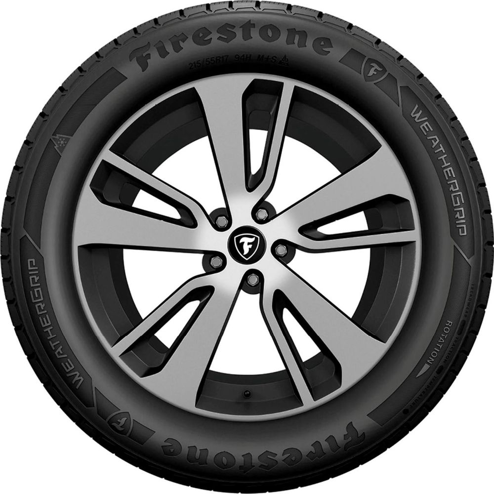 Set of (2) New 195/65R15 Firestone WeatherGrip 91H - Image 2