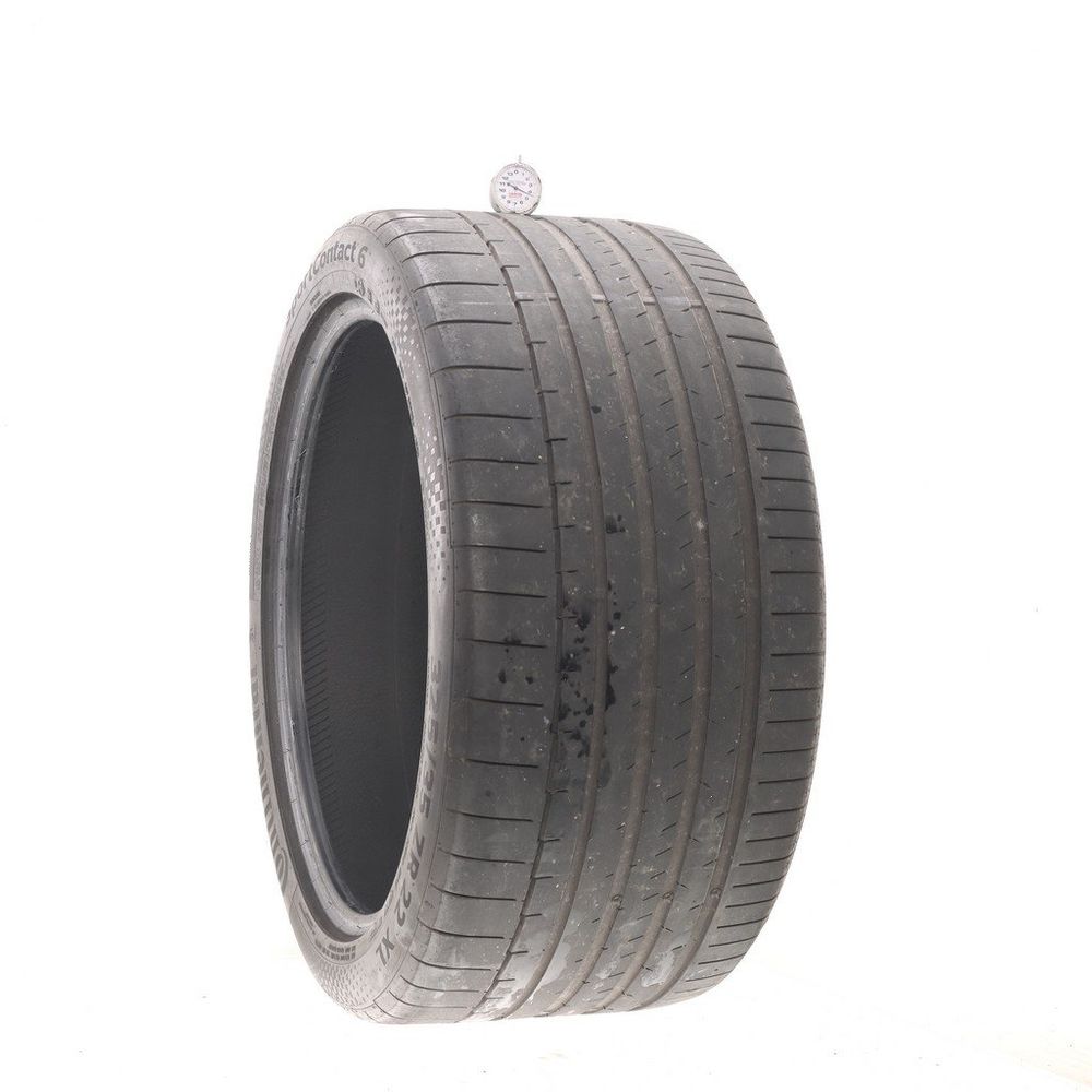 Set of (2) Used 325/35ZR22 Continental SportContact 6 MO1 114Y - 4-5/32 - Image 1