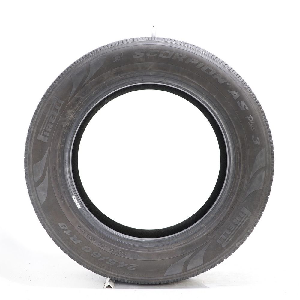 Set of (2) Used 245/60R18 Pirelli Scorpion AS Plus 3 105H - 6-7.5/32 - Image 3