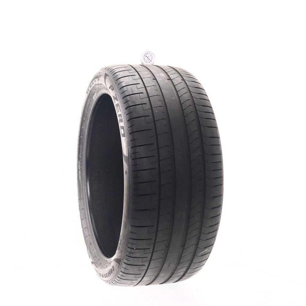 Set of (4) Used 285/35R21 Pirelli P Zero PZ4 105Y - 5/32 - Image 1