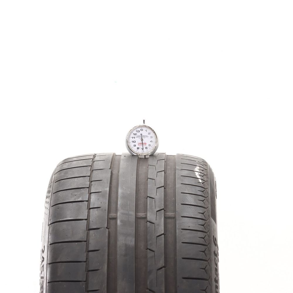 Set of (2) Used 245/35R19 Continental SportContact 6 R02 93Y - 5.5-6.5/32 - Image 5