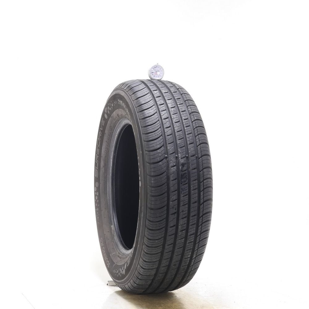 Set of (2) Used 215/65R16 SureDrive Touring A/S TA71 98H - 9.5-10/32 - Image 1