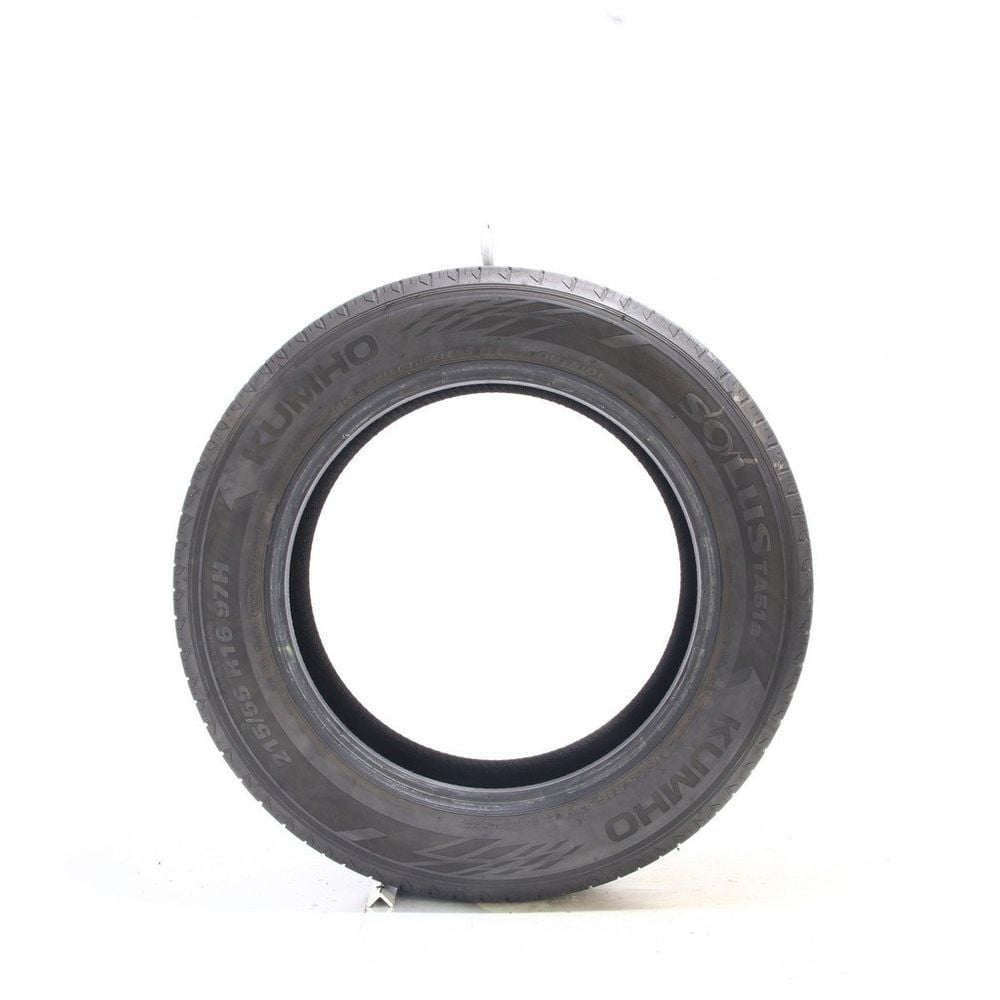 Set of (4) Used 215/55R16 Kumho Solus TA51a 97H - 7.5-9/32 - Image 3