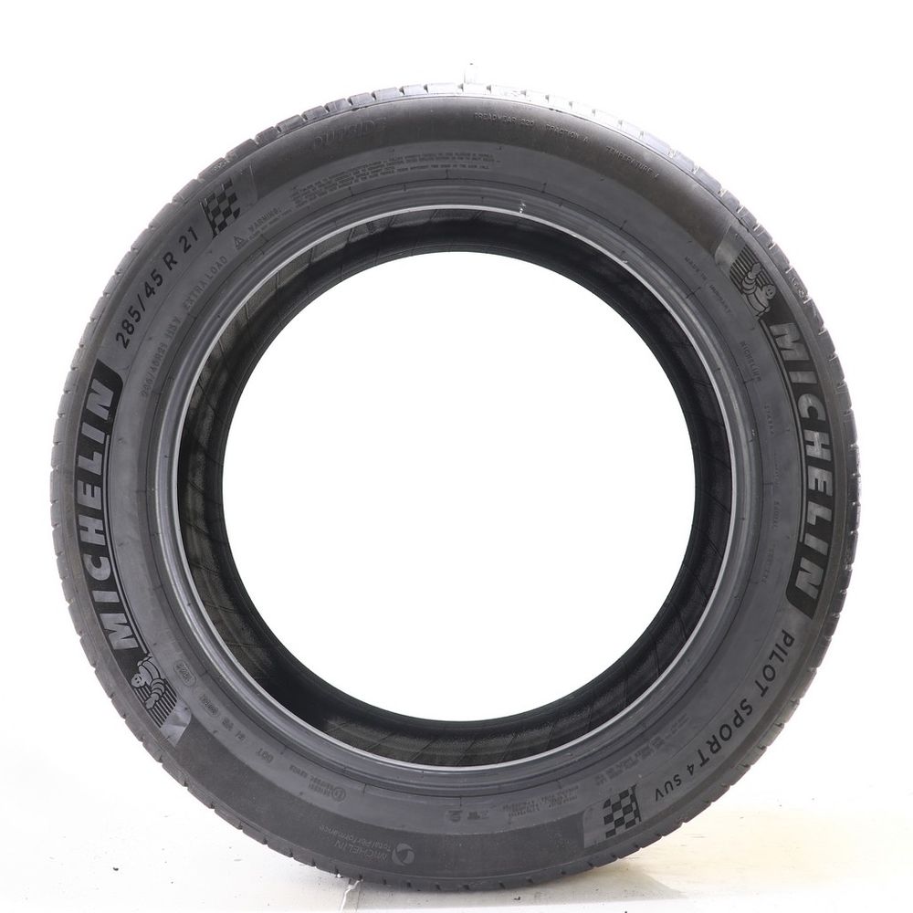 Set of (2) Used 285/45R21 Michelin Pilot Sport 4 SUV 113Y - 8.5-9/32 - Image 3
