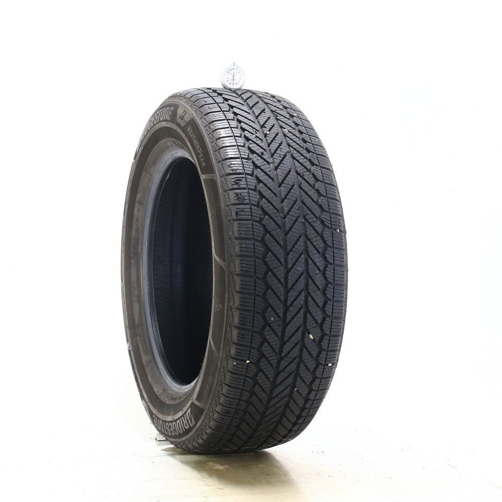 Set of (2) Used 245/60R18 Bridgestone WeatherPeak 105H - 7-8.5/32 - Image 1