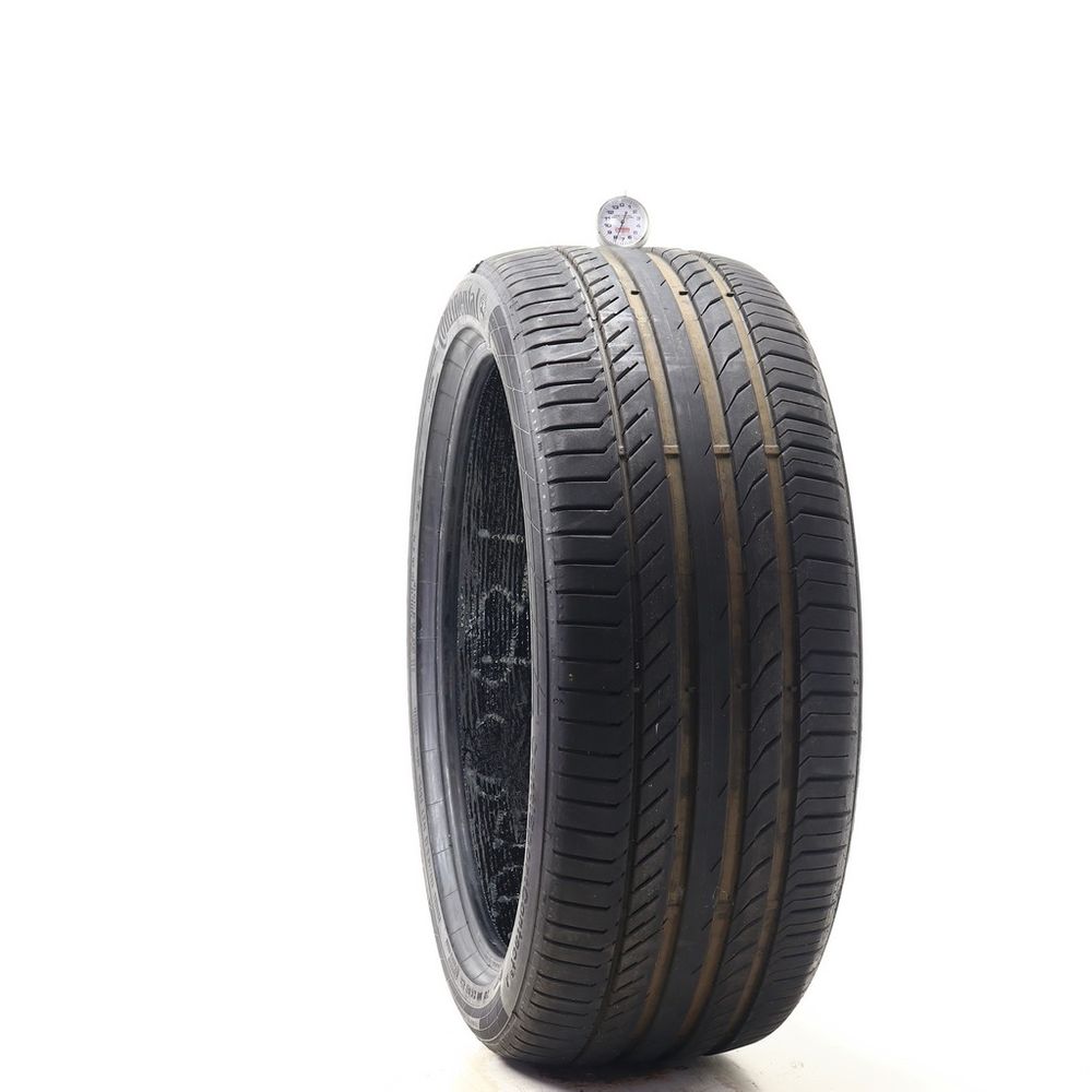 Set of (2) Used 255/40R21 Continental ContiSportContact 5 ContiSeal 102Y - 6.5-8/32 - Image 4