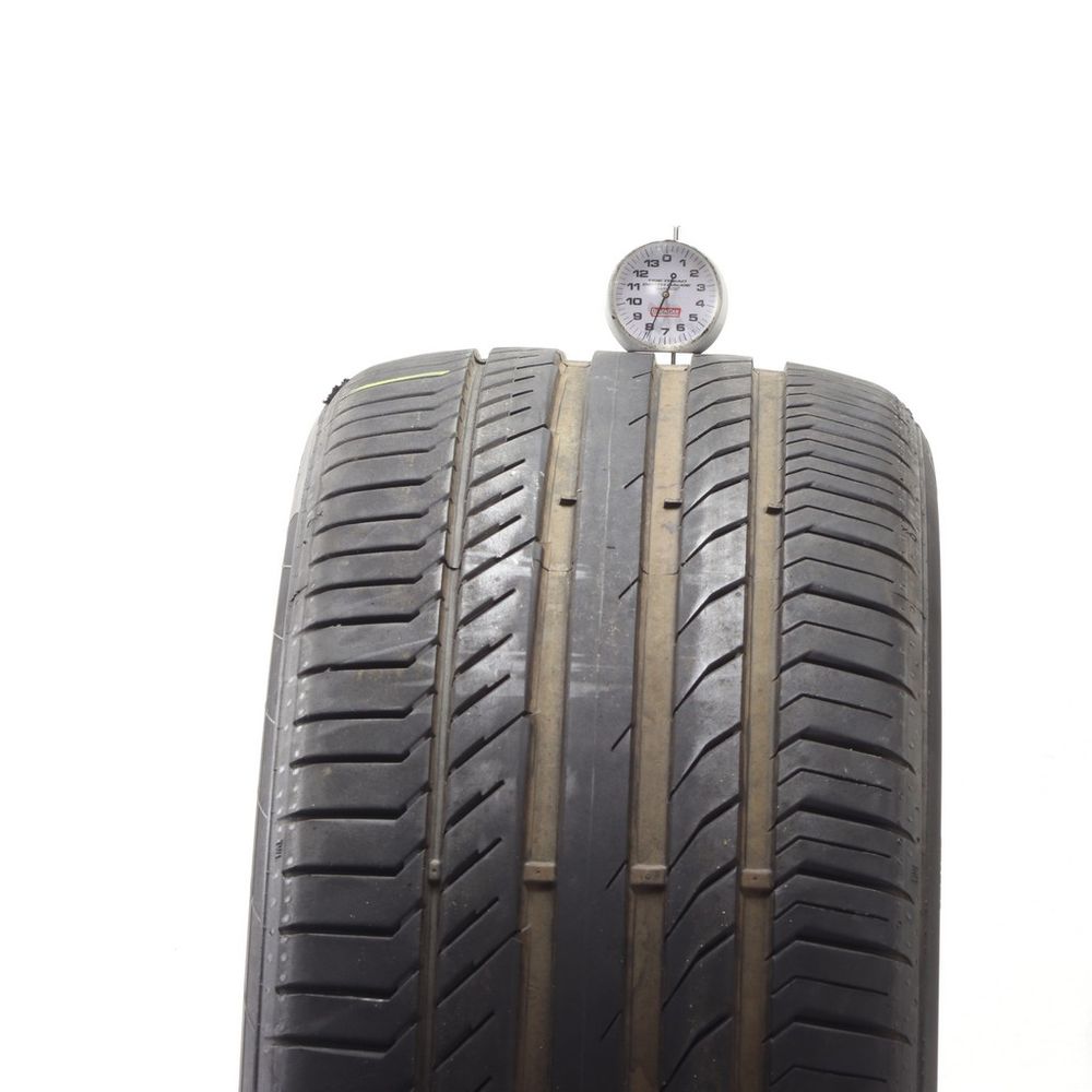 Set of (2) Used 255/40R21 Continental ContiSportContact 5 ContiSeal 102Y - 6.5-8/32 - Image 5