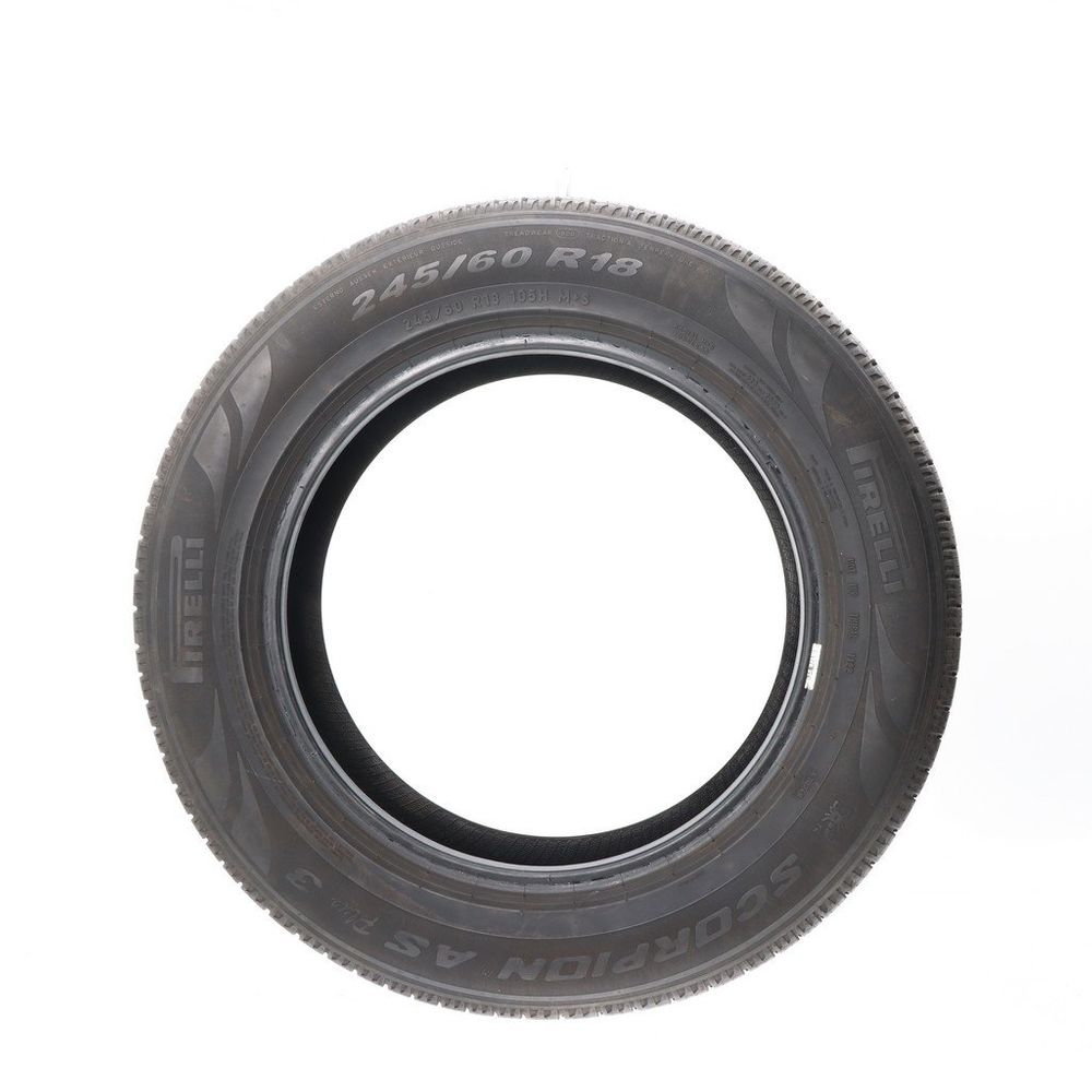 Set of (4) Used 245/60R18 Pirelli Scorpion AS Plus 3 105H - 9.5-11/32 - Image 3
