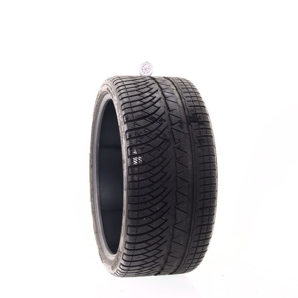 Set of (2) Used 285/30R21 Michelin Pilot Alpin PA4 100W - 9.5-10/32 - Image 4
