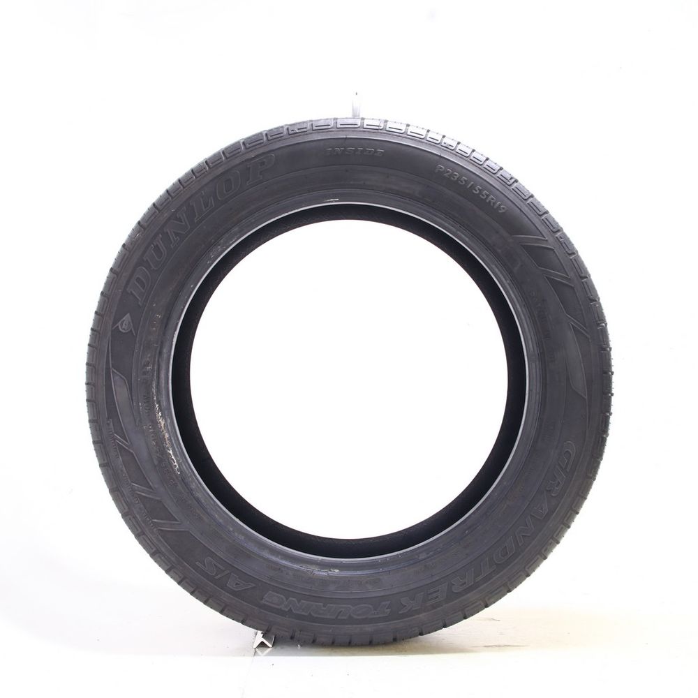 Set of (2) Used 235/55R19 Dunlop Grandtrek Touring AS 101V - 7.5-9/32 - Image 3