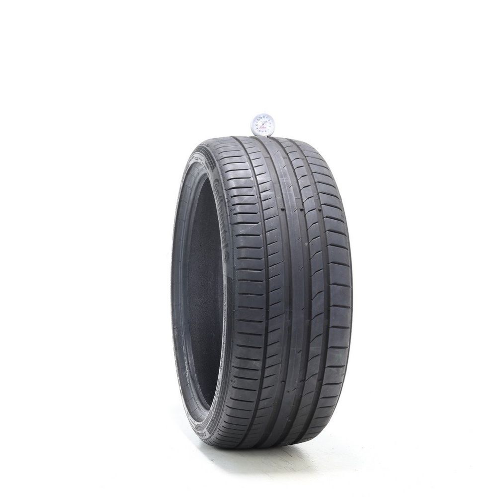 Set of (2) Used 235/35R19 Continental ContiSportContact 5P AO 91Y - 8.5-9/32 - Image 1