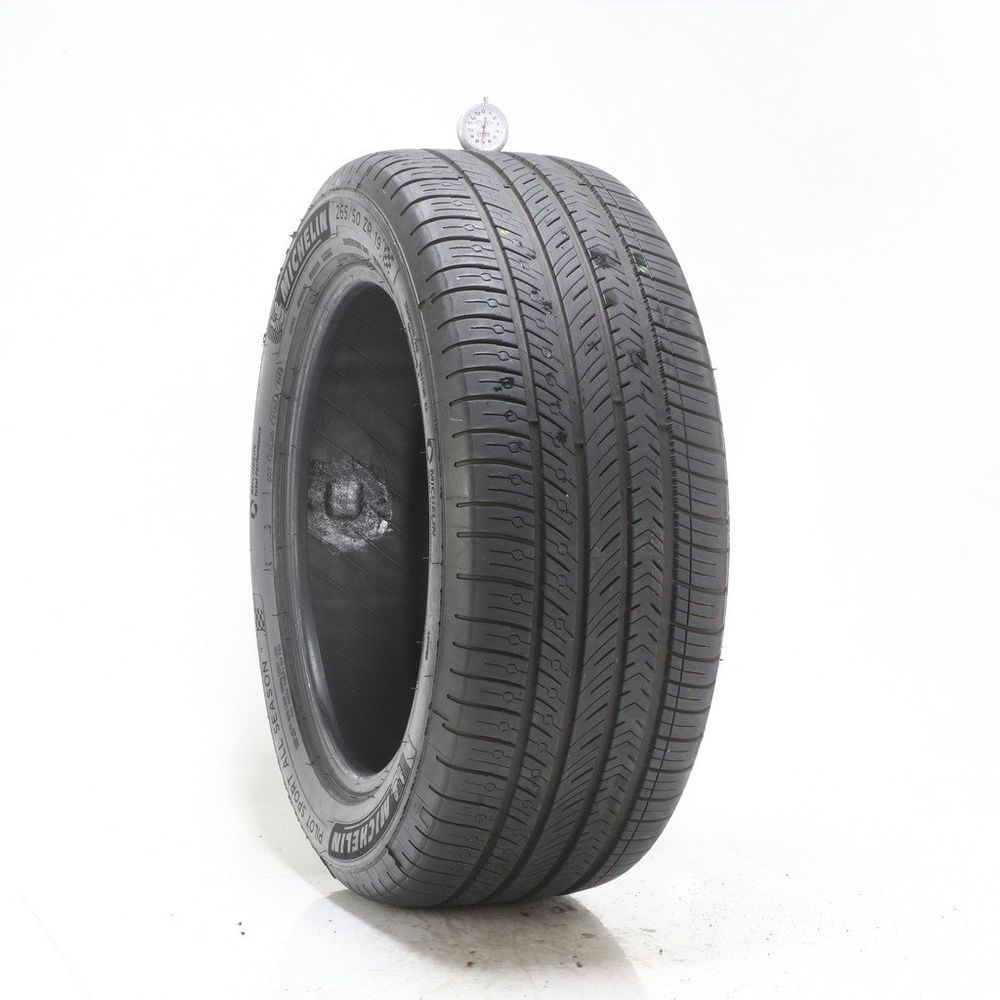 Set of (2) Used 265/50ZR19 Michelin Pilot Sport All Season 4 110Y - 7-7.5/32 - Image 1