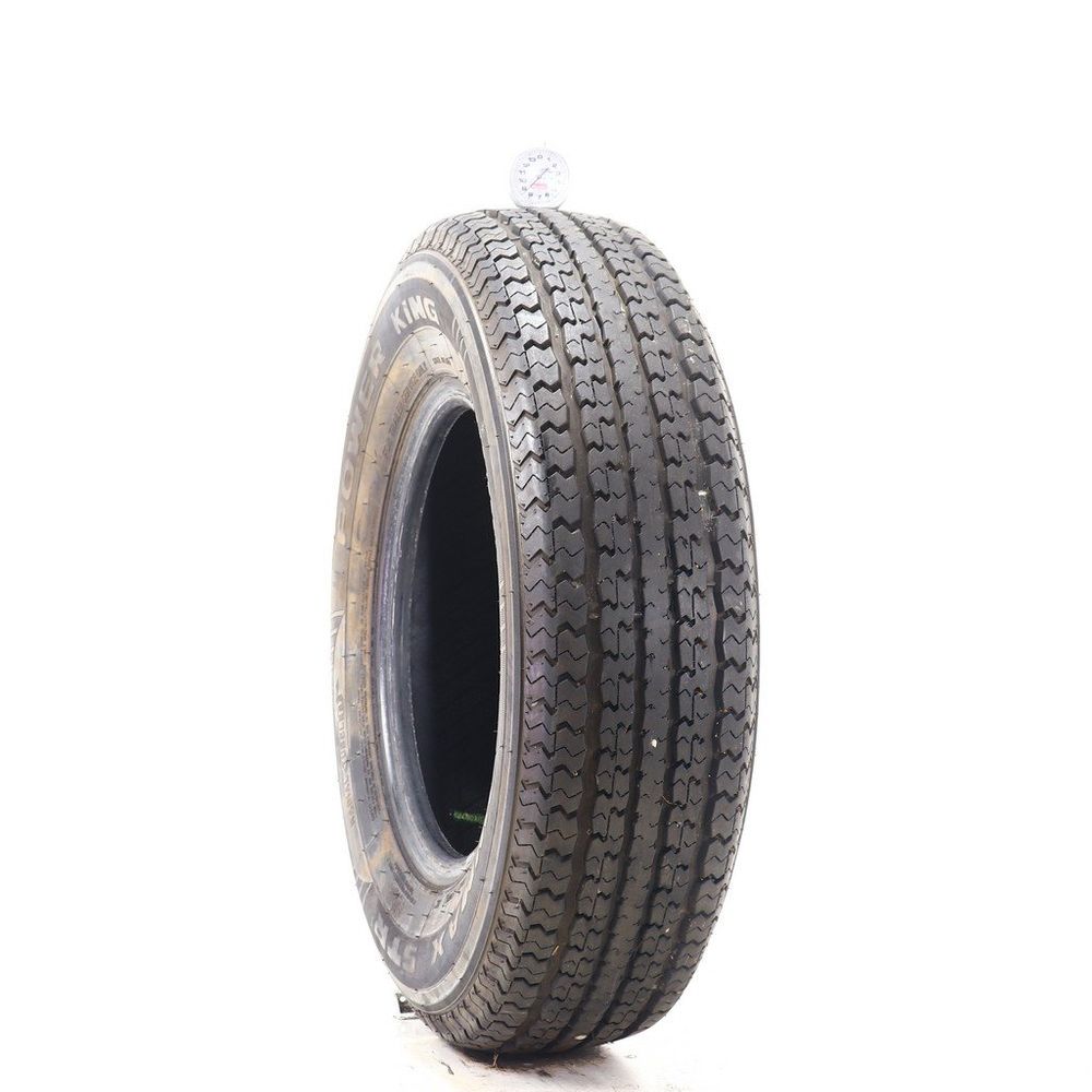 Set of (4) Used ST 205/75R14 Power King Towmax STR II 100/96L C - 8.5/32 - Image 1