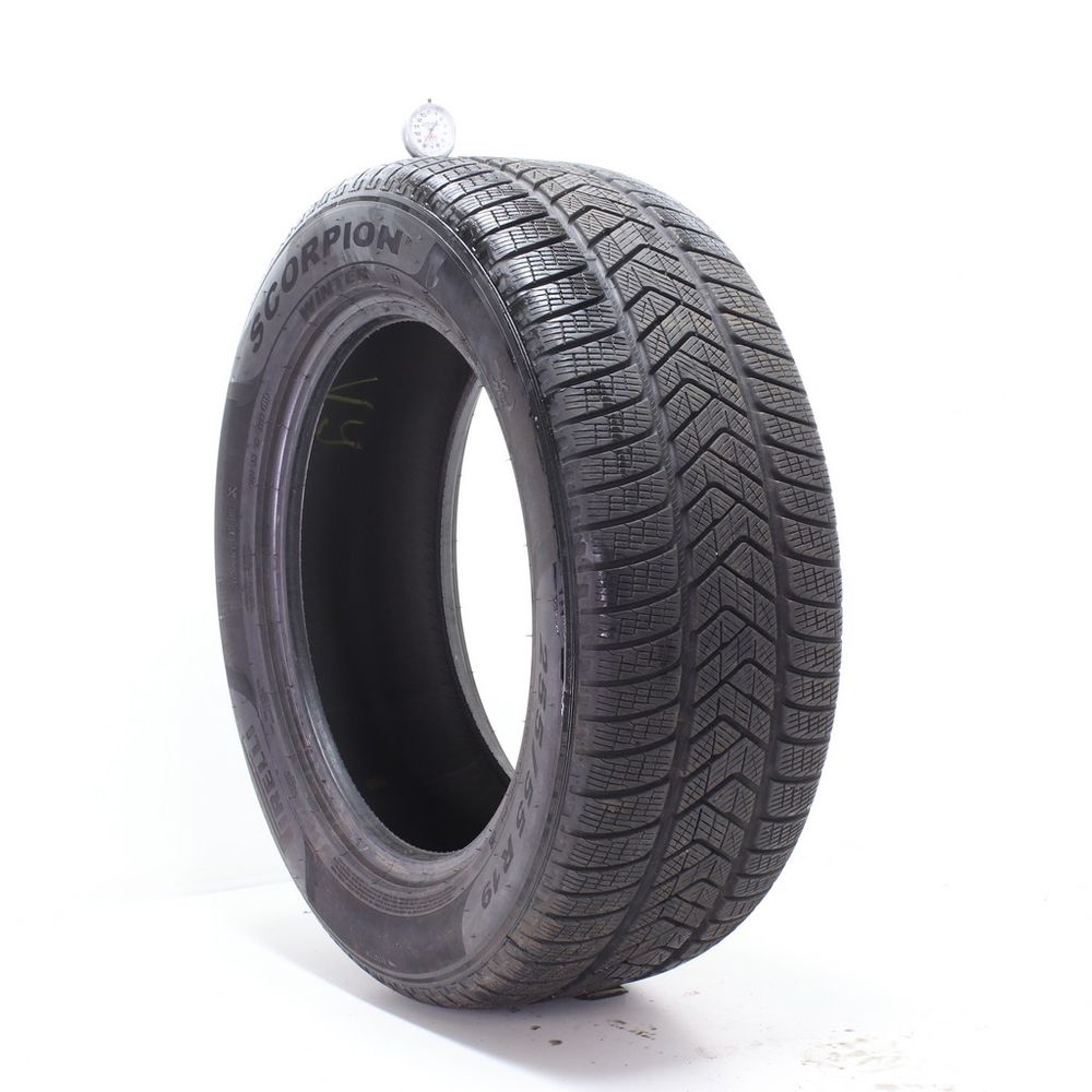 Set of (2) Used 255/55R19 Pirelli Scorpion Winter AO 111H - 8-8.5/32 - Image 4