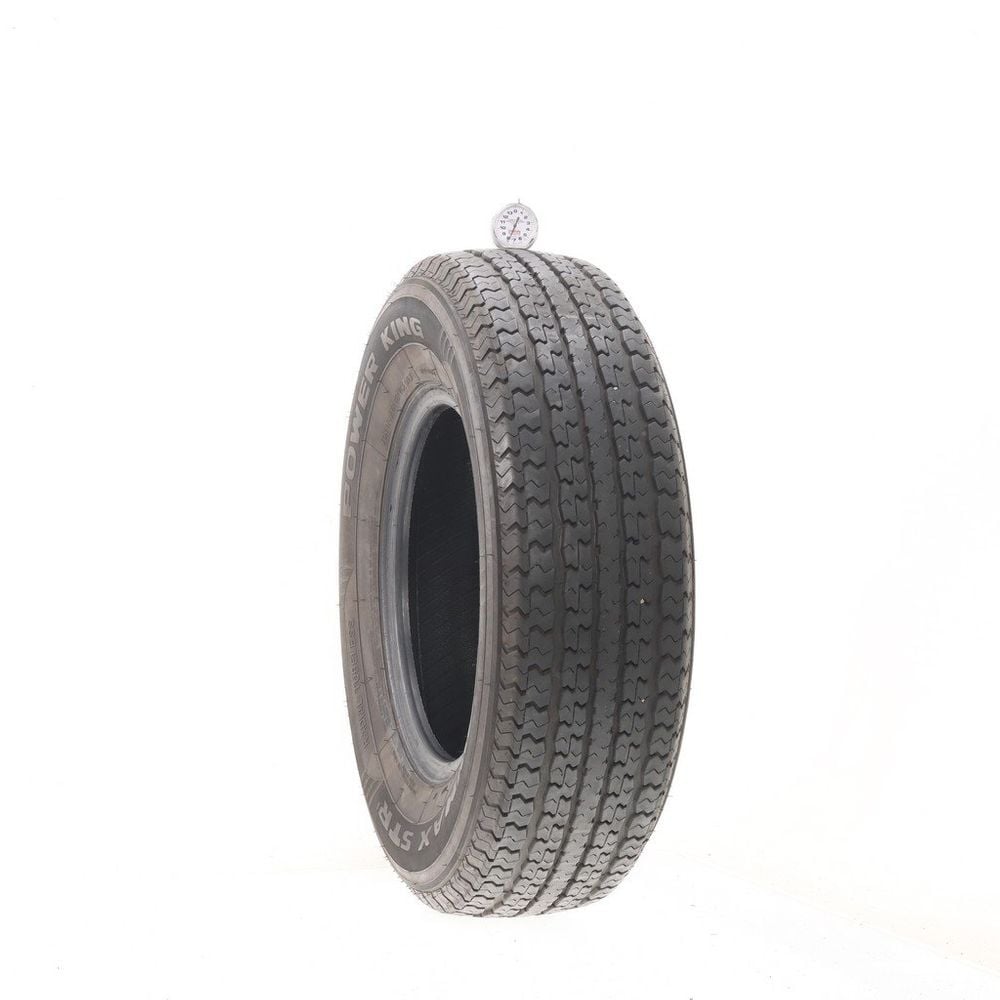 Set of (4) Used ST 225/75R15 Power King Towmax STR II 117/112L E - 7.5-9/32 - Image 1