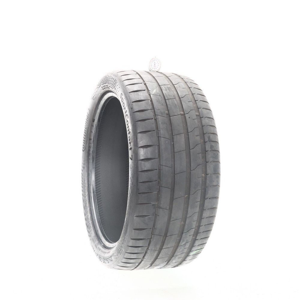 Set of (4) Used 295/35ZR21 Continental SportContact 7 MO1 107Y - 6-7.5/32 - Image 4