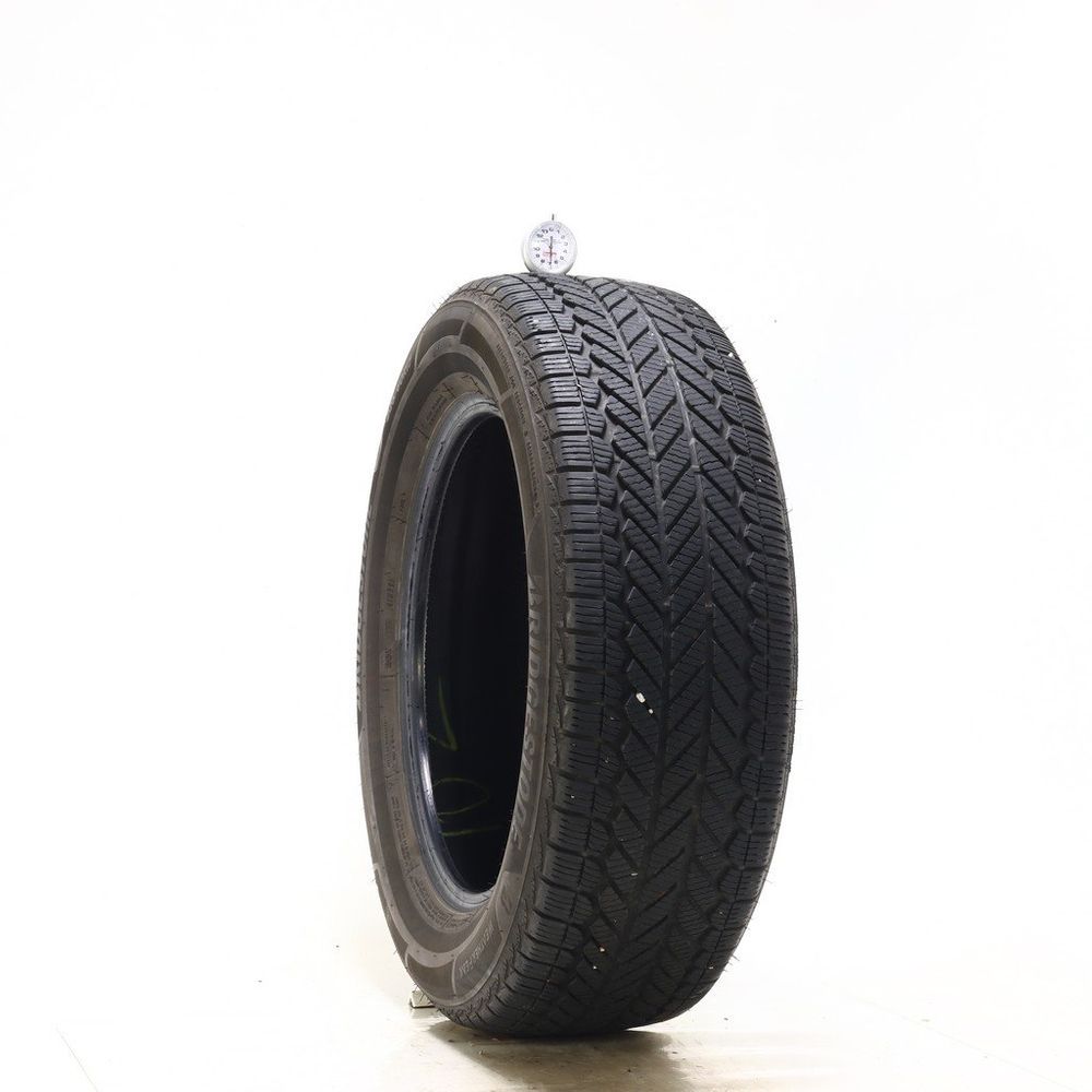 Set of (2) Used 225/60R17 Bridgestone WeatherPeak 99H - 6.5-7.5/32 - Image 1