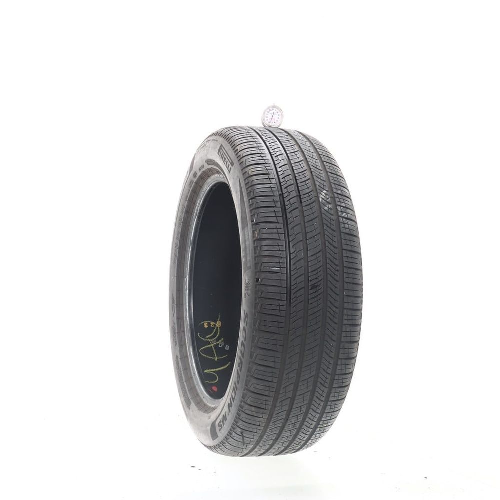 Set of (2) Used 235/55R19 Pirelli Scorpion MS RE0 Run Flat 105H - 7.5-8/32 - Image 1