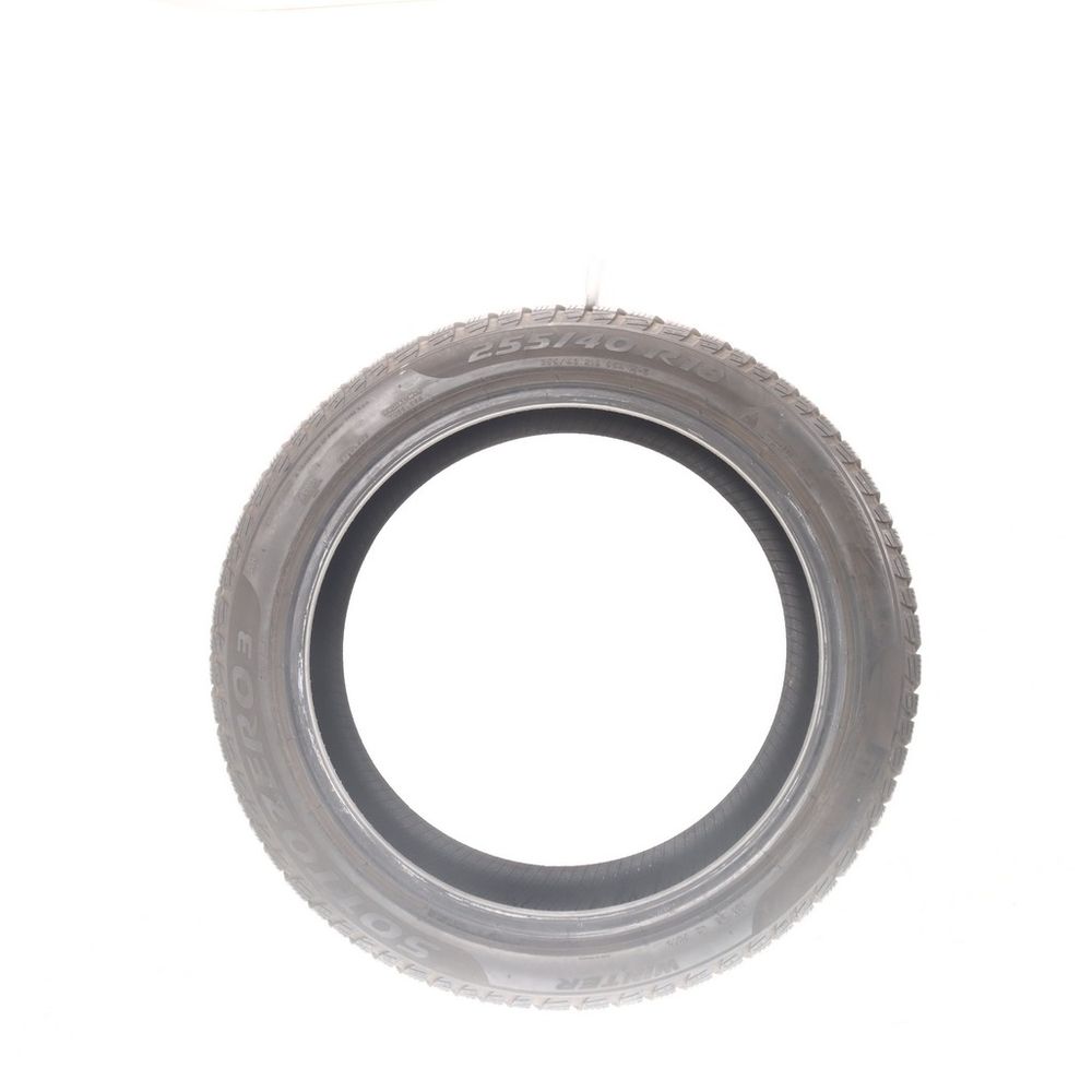 Set of (2) Used 255/40R18 Pirelli Winter Sottozero 3 AR Run Flat 95H - 7-7.5/32 - Image 6