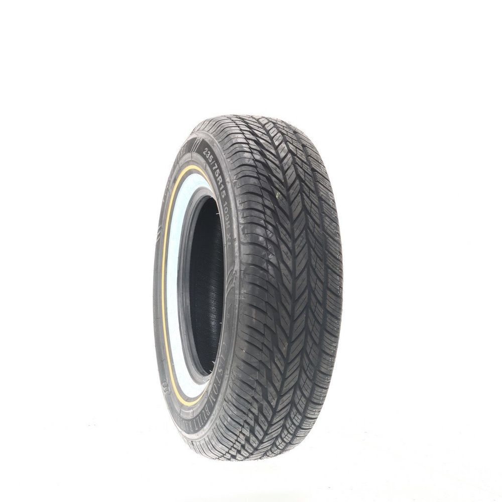 New 235/75R15 Vogue Custom Built Radial Gold/White 109H - Image 1