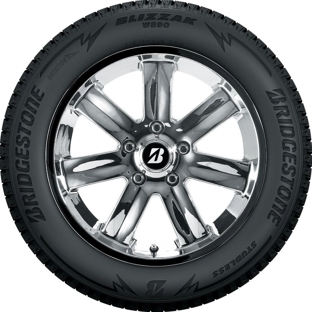 Set of (2) New 195/65R15 Bridgestone Blizzak WS90 91H - Image 2