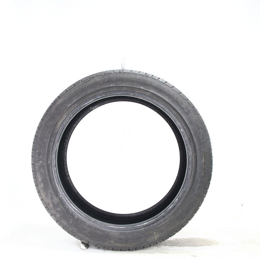 Set of (2) Used 225/45R18 Goodyear Eagle Sport AS 95W - 6.5-7/32 - Image 6
