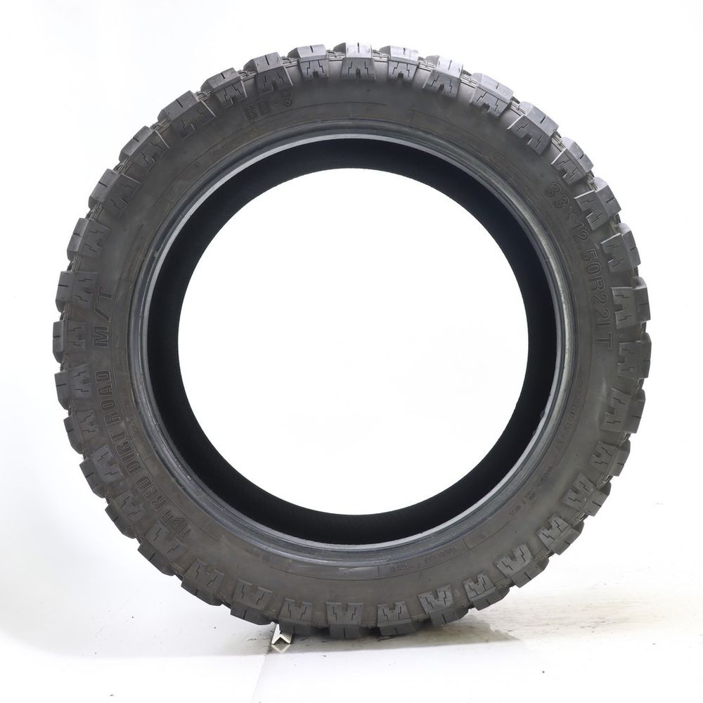 Set of (2) Used LT 33X12.5R22 Red Dirt Road RD-8 M/T 109Q E - 17/32 - Image 3